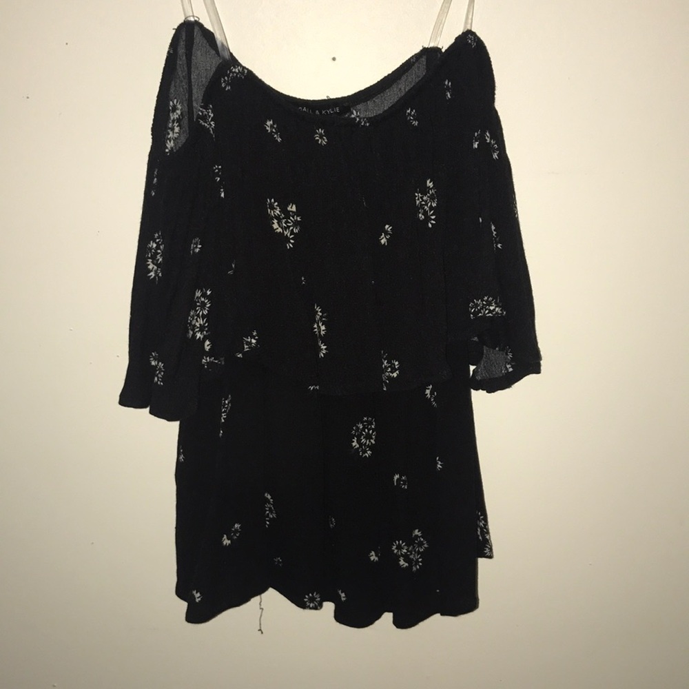 PACSUN KENDALL & KYLIE off the shoulder floral top